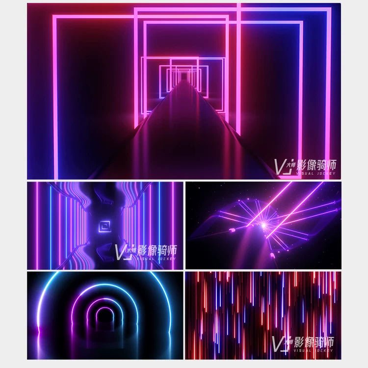 Visual Pack 🎬 | Vibrant Neon Light Motion | Nightclub Bar Stage LED Screen Live VJ Loop Background 4K 🔥🎶 - MICHIGO STUDIO
