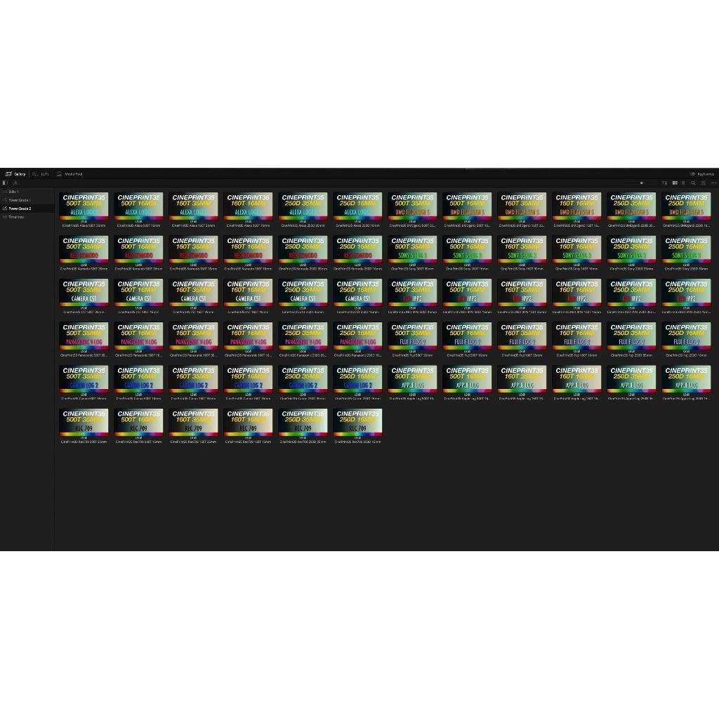 (Win/Mac) CinePrint35 Powergrades & LUTs For DaVinci Resolve Studio Full Version[ MICHIGO STUDIO ] - MICHIGO STUDIO