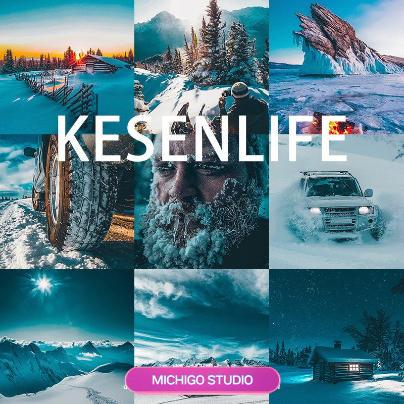 📸 Winter Snow Cool Tone Portrait – Lightroom Preset (PR, FCPX, DaVinci, AE, LUT, Mobile, LR) - MICHIGO STUDIO
