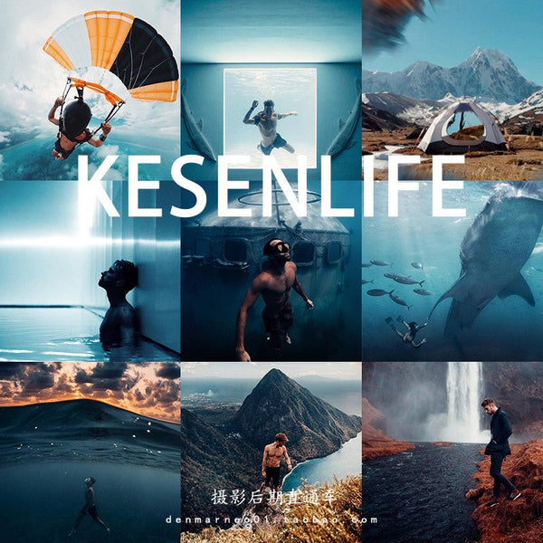 📸 YouTuber Blue-Orange Green Tone – Lightroom Preset (PR, FCPX, DaVinci LUT, Mobile, PS, Diving)