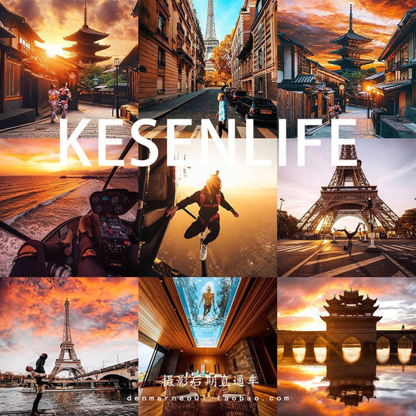 📸 YouTuber Sunset Sunrise Tone – Lightroom Preset, FCPX, DaVinci LUT, Mobile, PS